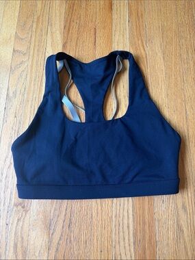 Navy Racerback Support Sports Bra - Women Intimates & Sleepwear